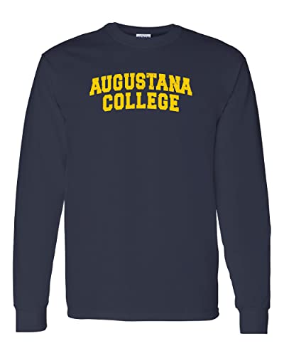 Vintage Augustana College Long Sleeve T-Shirt - Navy