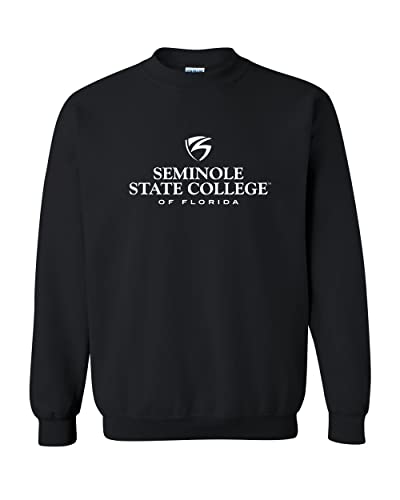 Seminole State College Stacked Crewneck Sweatshirt - Black