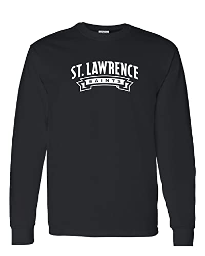 St Lawrence Text Long Sleeve Shirt - Black