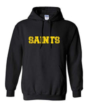 Load image into Gallery viewer, Siena Heights Distressed Saints Hooded Sweatshirt - Black
