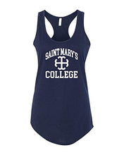 Load image into Gallery viewer, Saint Mary&#39;s College White Logo Ladies Tank Top - Midnight Navy
