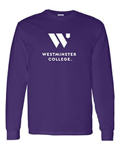Load image into Gallery viewer, Westminster College 1 Color Long Sleeve T-Shirt - Purple
