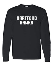 Load image into Gallery viewer, University of Hartford Text Long Sleeve T-Shirt - Black
