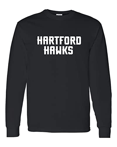 University of Hartford Text Long Sleeve T-Shirt - Black