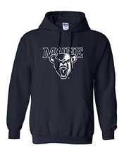 Load image into Gallery viewer, University of Maine 1 Color Mascot Hooded Sweatshirt - Navy
