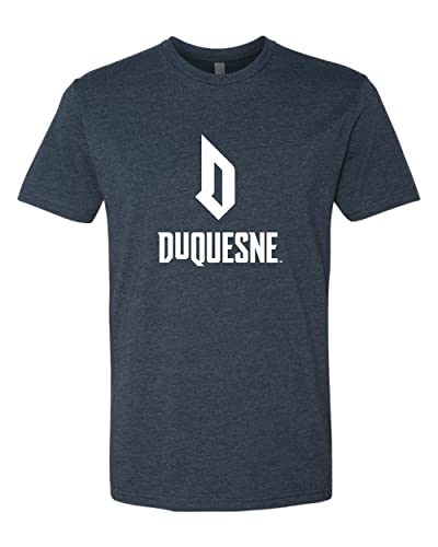 Duquesne University Stacked Soft Exclusive T-Shirt - Midnight Navy