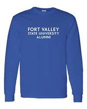 Load image into Gallery viewer, Fort Valley State University Alumni Long Sleeve T-Shirt - Royal
