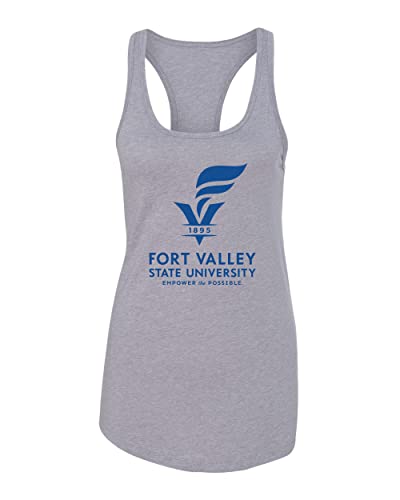 Fort Valley State University Ladies Tank Top - Heather Grey