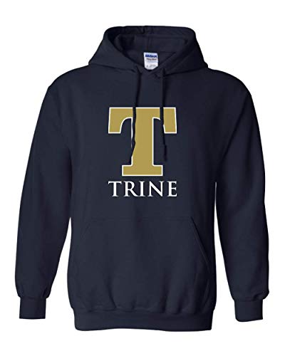 Premium Trine University 2 Color T Hooded Sweatshirt - Navy