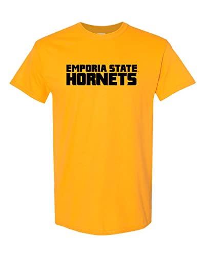 Emporia State 1 Color Mascot T-Shirt - Gold