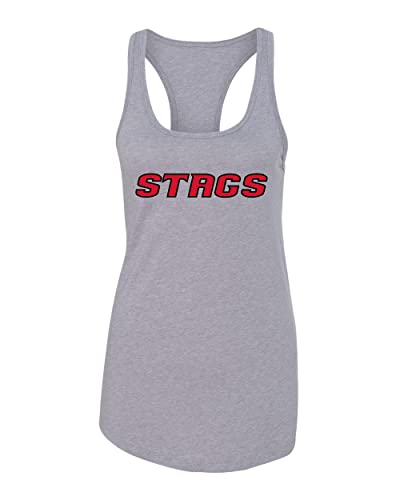 Fairfield University Stags Ladies Tank Top - Heather Grey