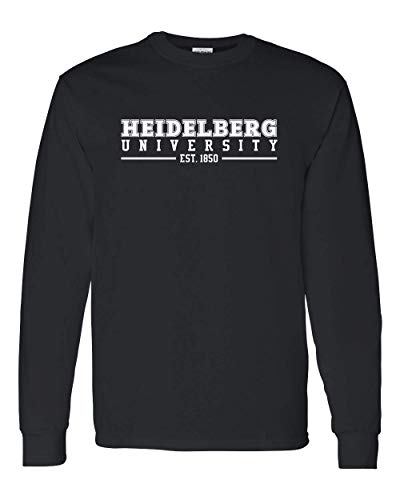 Heidelberg University Est 1850 Long Sleeve T-Shirt - Black