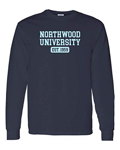 Northwood University EST One Color Long Sleeve - Navy