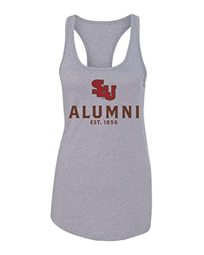 St Lawrence SLU Alumni Ladies Tank Top - Heather Grey