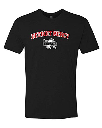 Detroit Mercy Arched Two Color Exclusive Soft Shirt - Black