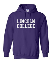 Load image into Gallery viewer, Lincoln College Hooded Sweatshirt - Purple
