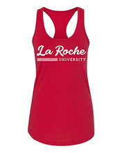 Load image into Gallery viewer, Vintage La Roche University Ladies Racer Tank Top - Red
