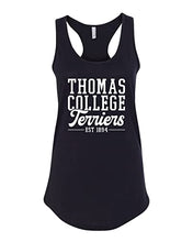 Load image into Gallery viewer, Thomas College Est 1894 Ladies Tank Top - Black
