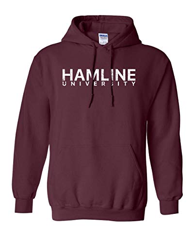 Hamline University Pipers Hooded Sweatshirt - Maroon
