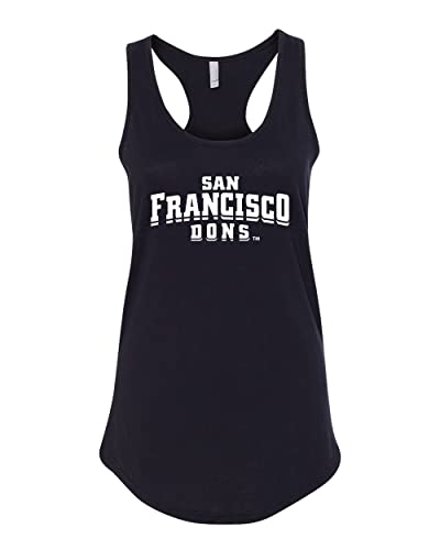 University of San Francisco Dons Ladies Tank Top - Black