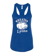 Load image into Gallery viewer, Wheaton College Lyons Ladies Tank Top - Royal

