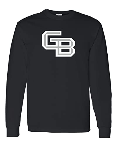 Wisconsin-Green Bay GB Long Sleeve T-Shirt - Black
