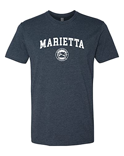 Marietta Seal Logo One Color Exclusive Soft Shirt - Midnight Navy