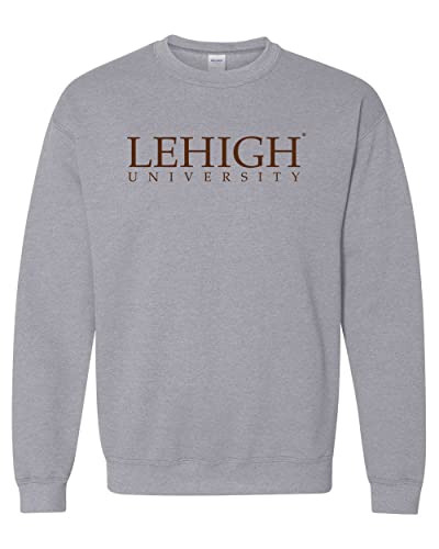 Lehigh University 1 Color Crewneck Sweatshirt - Sport Grey