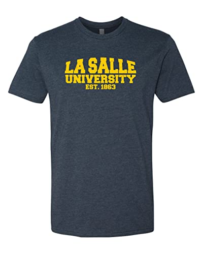 La Salle University est 1863 Soft Exclusive T-Shirt - Midnight Navy