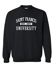 Load image into Gallery viewer, Vintage Saint Francis Est 1847 Crewneck Sweatshirt - Black
