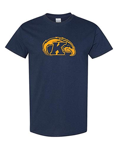 Kent State One Color Mascot Logo T-Shirt - Navy