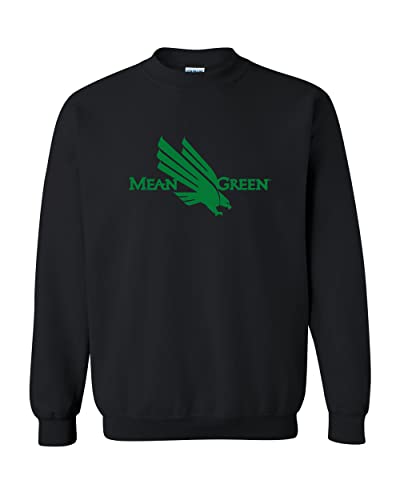 University of North Texas Mean Green Crewneck Sweatshirt - Black