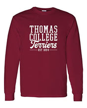 Load image into Gallery viewer, Thomas College Est 1894 Long Sleeve Shirt - Cardinal Red
