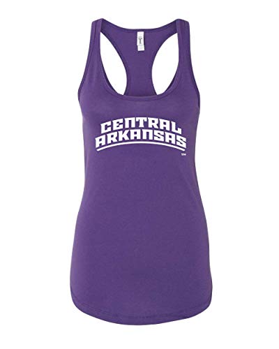 Central Arkansas One Color Text Tank Top - Purple Rush