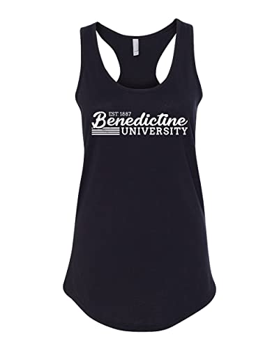 Vintage Benedictine University Ladies Tank Top - Black