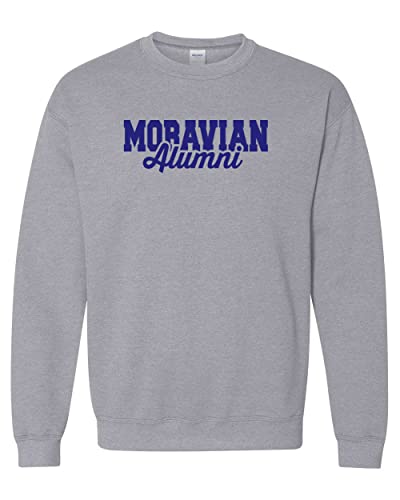 Moravian Alumni Crewneck Sweatshirt - Sport Grey