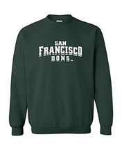 Load image into Gallery viewer, University of San Francisco Dons Crewneck Sweatshirt - Forest Green
