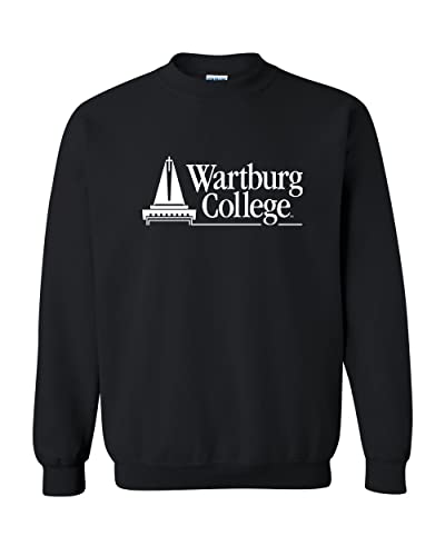 Wartburg College 1 Color Crewneck Sweatshirt - Black