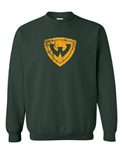 Load image into Gallery viewer, Wayne State Distressed Shield Logo Crewneck Sweatshirt - Forest Green
