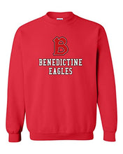 Load image into Gallery viewer, Benedictine University B Crewneck Sweatshirt - Red
