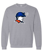 Load image into Gallery viewer, Wisconsin Platteville Pioneer Pete Crewneck Sweatshirt - Sport Grey
