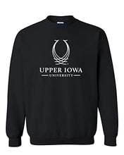 Load image into Gallery viewer, Upper Iowa University 1 Color Crewneck Sweatshirt - Black
