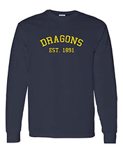 Load image into Gallery viewer, Drexel University Dragons Vintage 1891 Long Sleeve - Navy
