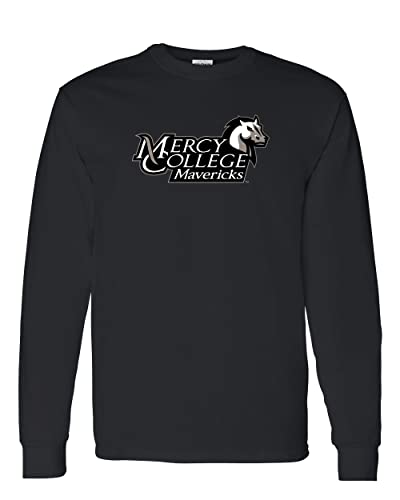 Mercy College Stacked Logo Long Sleeve Shirt - Black