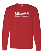 Load image into Gallery viewer, Vintage Newman University Long Sleeve T-Shirt - Red
