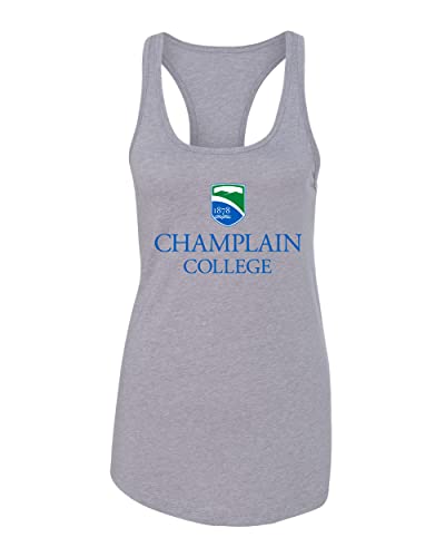 Champlain College Ladies Tank Top - Heather Grey