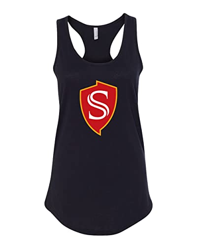 Stanislaus State Shield Ladies Tank Top - Black