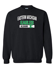 Load image into Gallery viewer, Eastern Michigan Eagles Alumni Two Color Crewneck Sweatshirt - Black
