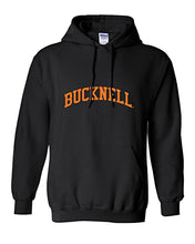 Load image into Gallery viewer, Bucknell University Orange Bucknell Hooded Sweatshirt - Black
