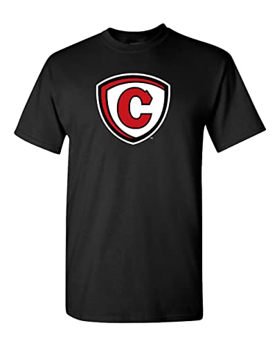 Carthage College Full Shield T-Shirt - Black